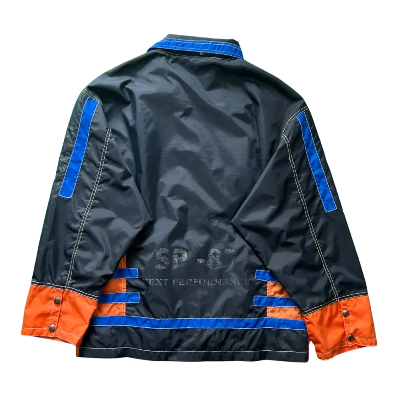 Chaqueta vintage 00s azul marino/naranja M - Imagen 6 - Lacaie Vintage