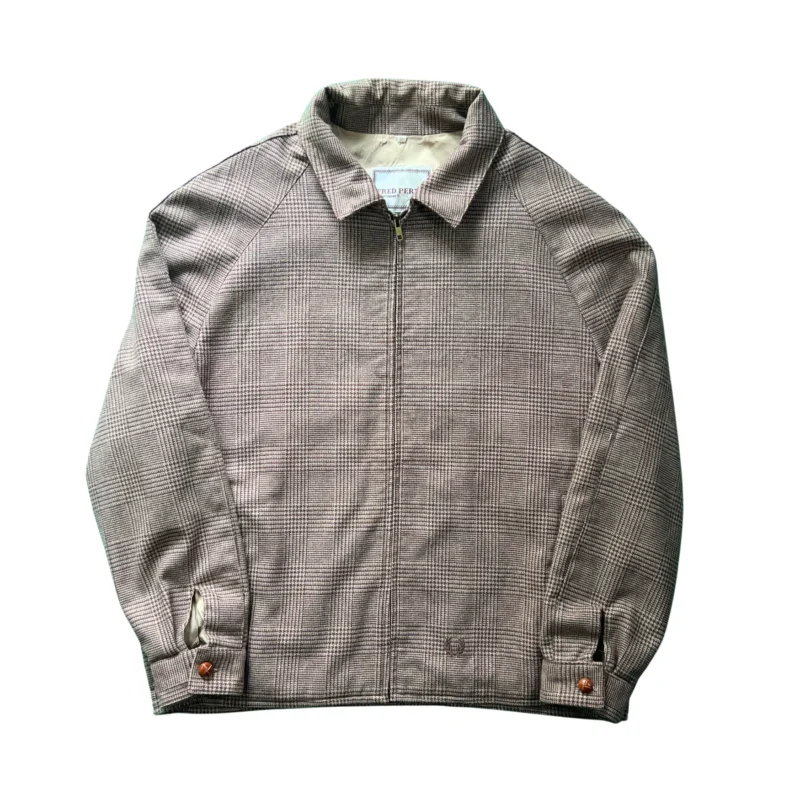Chaqueta Harrington Fred Perry vintage 90s marrón XL - Lacaie Vintage
