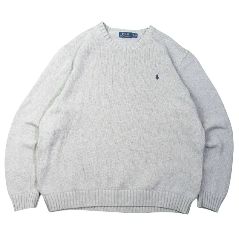Jersey de algodón Ralph Lauren gris XXL - Lacaie Vintage