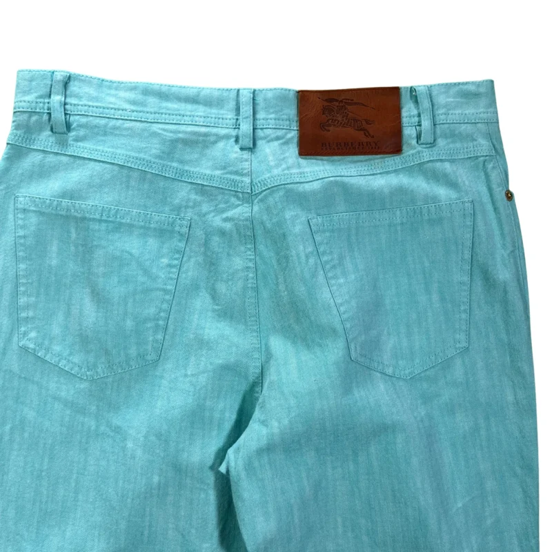 Pantalón mujer Burberrys vintage 00s turquesa 44 - Imagen 2 - Lacaie Vintage