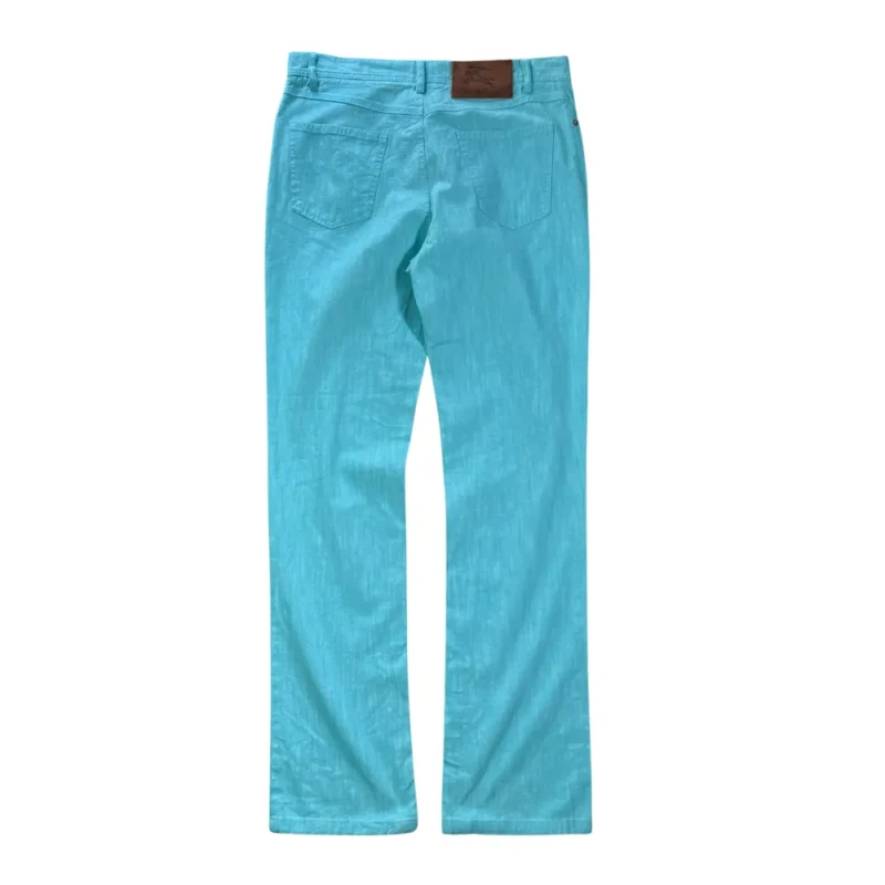 Pantalón mujer Burberrys vintage 00s turquesa 44 - Imagen 5 - Lacaie Vintage