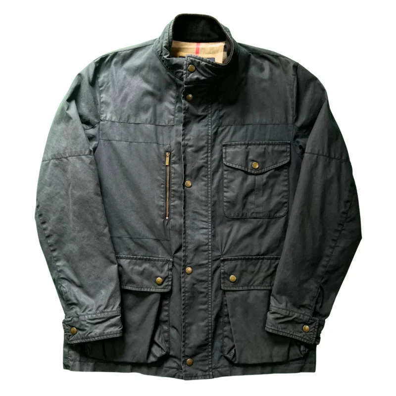 Chaqueta Burberrys vintage 00s azul marino 50 - Lacaie Vintage