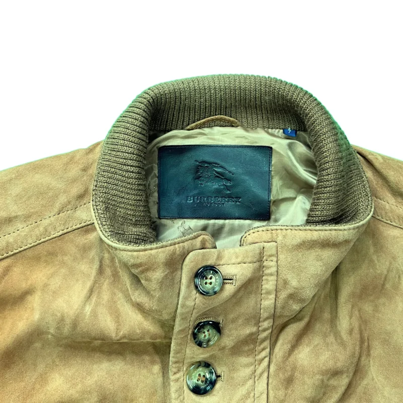 Chaqueta de ante Burberrys vintage 90s marrón L - Imagen 4 - Lacaie Vintage