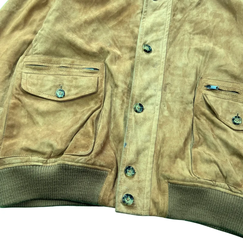 Chaqueta de ante Burberrys vintage 90s marrón L - Imagen 6 - Lacaie Vintage