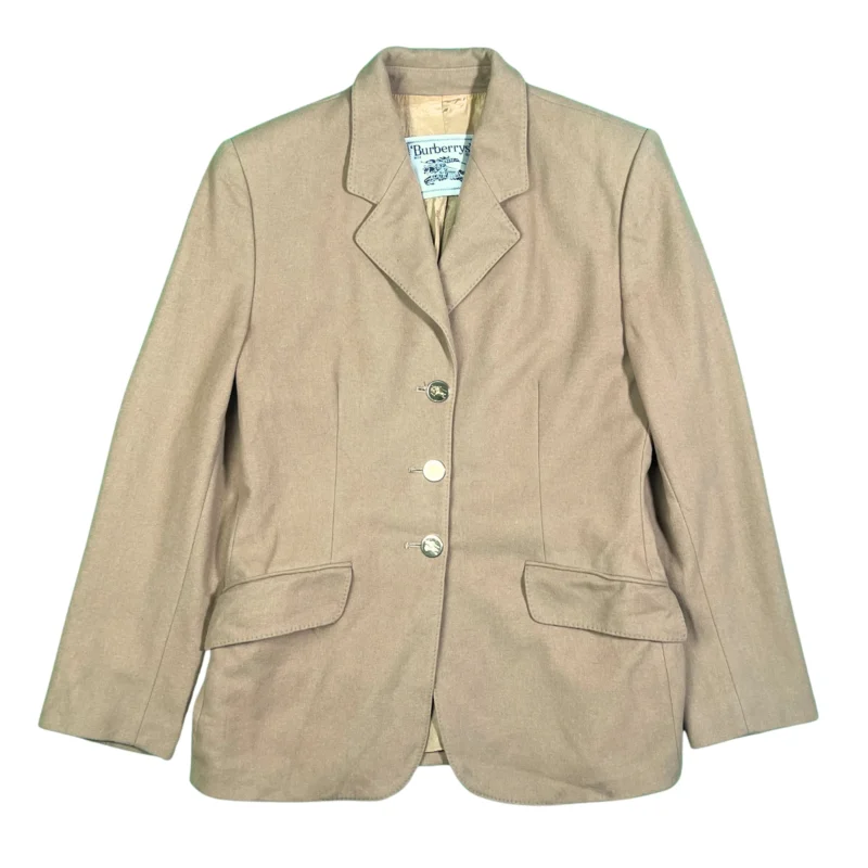 Chaqueta blazer mujer Burberrys vintage 90s beige M - Lacaie Vintage