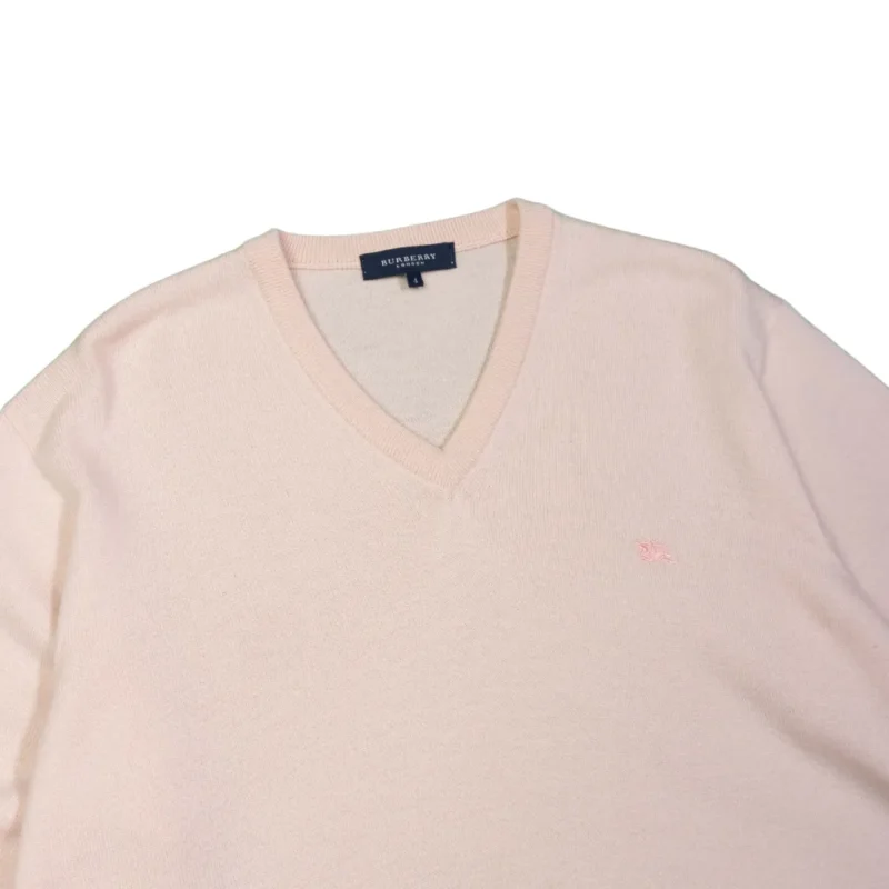 Jersey Burberrys vintage 00s cuello pico M - Imagen 3 - Lacaie Vintage