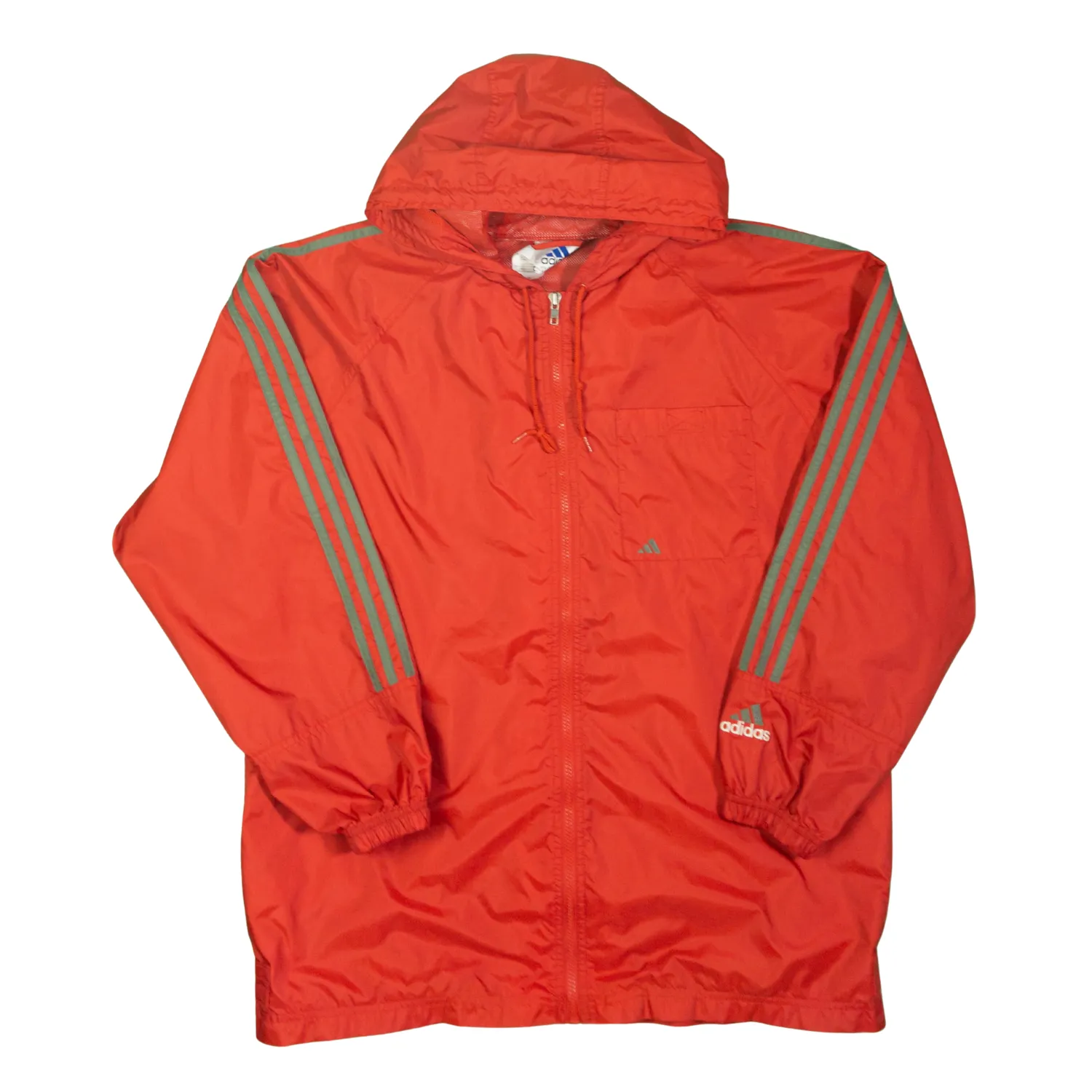 Cortavientos Adidas vintage 90s rojo L - Lacaie Vintage Cortavientos Adidas vintage 90s rojo L