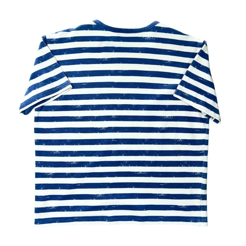 Camiseta de rayas crop Adolfo Dominguez azul/blanco S - Imagen 4 - Lacaie Vintage