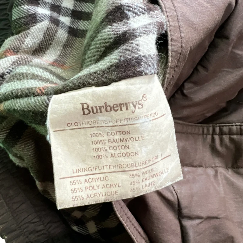 Chaqueta bomber Burberrys vintage 90s marrón L - Imagen 5 - Lacaie Vintage