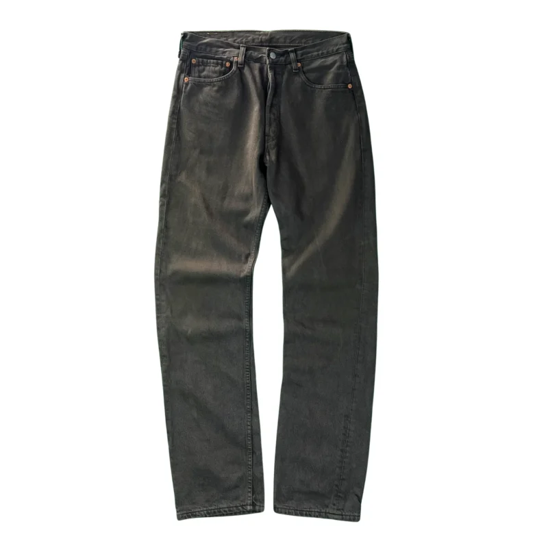 Pantalón vaquero Levis 501 vintage 00s marrón W32 - Imagen 2 - Lacaie Vintage