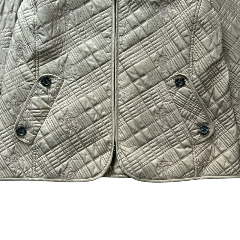 Chaqueta acolchada mujer Burberrys vintage 00s marrón 50 - Imagen 3 - Lacaie Vintage