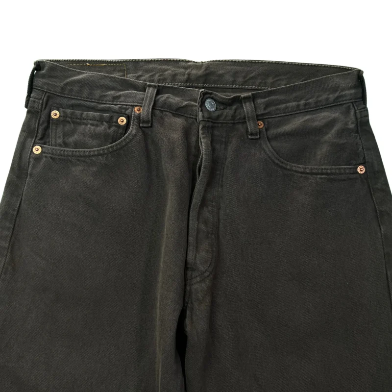 Pantalón vaquero Levis 501 vintage 00s marrón W32 - Imagen 4 - Lacaie Vintage