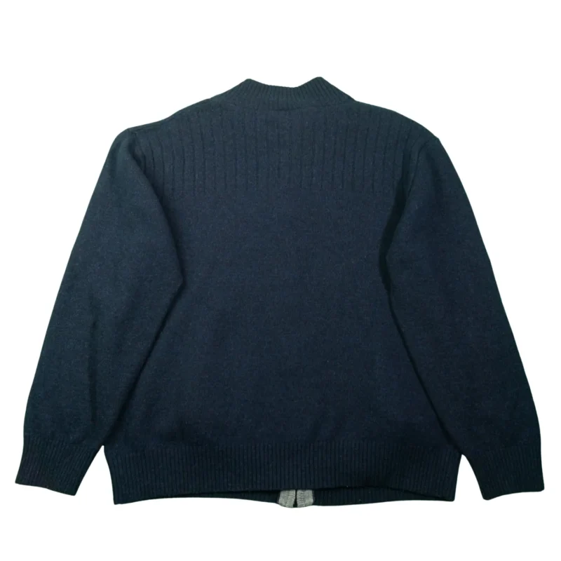 Chaqueta de lana Lacoste vintage 00s azul marino XL - Imagen 5 - Lacaie Vintage