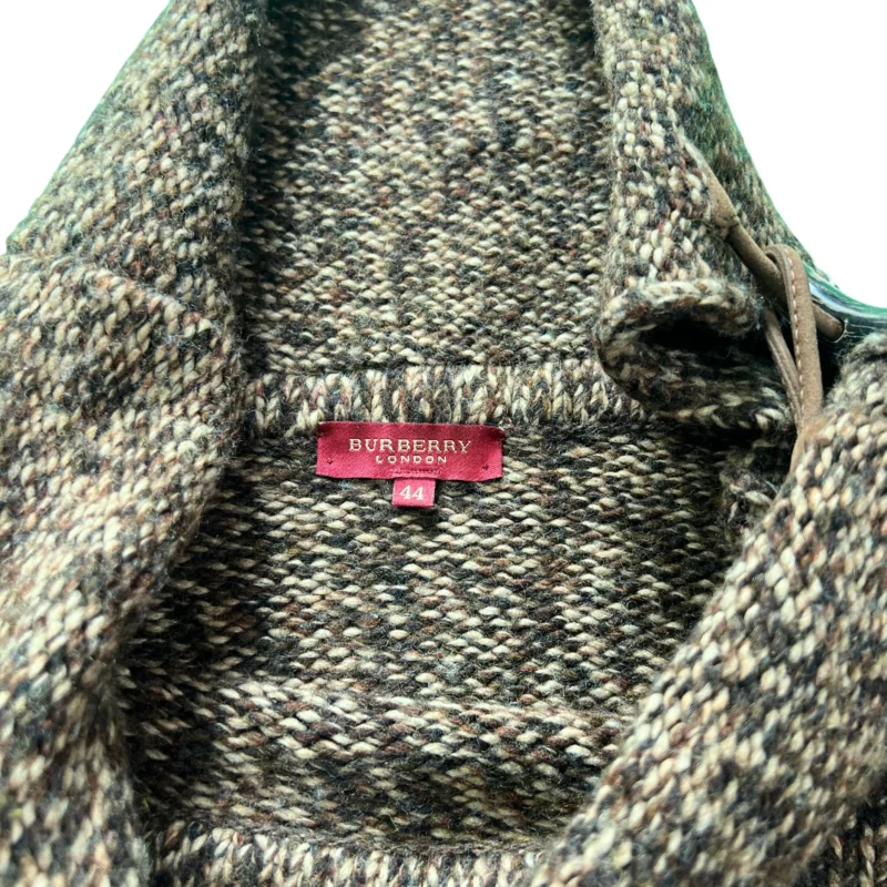 Jersey cuello alto mujer Burberrys vintage 00s marrón 44 - Imagen 3 - Lacaie Vintage