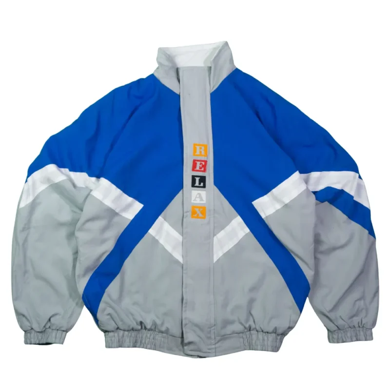 Chaqueta vintage 90s azul/gris M