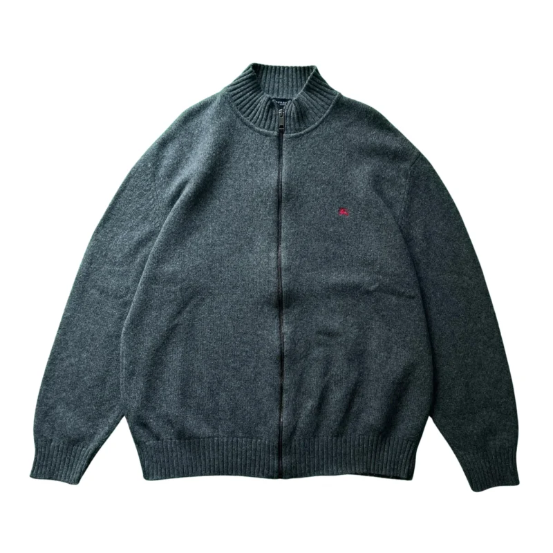 Jersey con cremallera Burberrys vintage 00s gris L - Lacaie Vintage