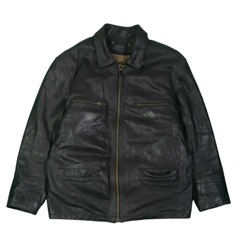 Chaqueta de piel Red Skins vintage 90s XXL - Lacaie Vintage