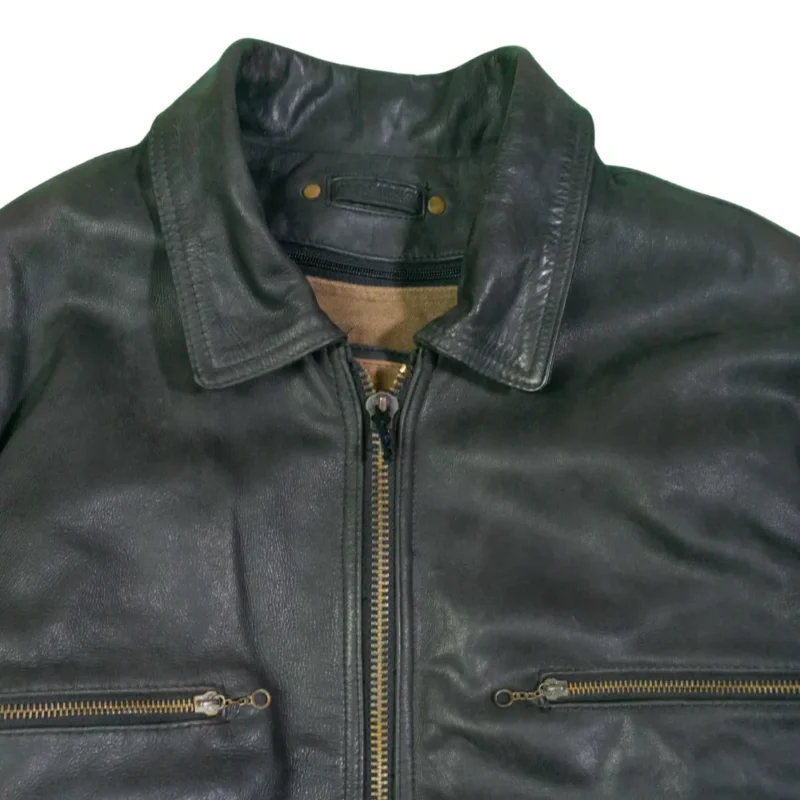 Chaqueta de piel Red Skins vintage 90s XXL - Imagen 2 - Lacaie Vintage