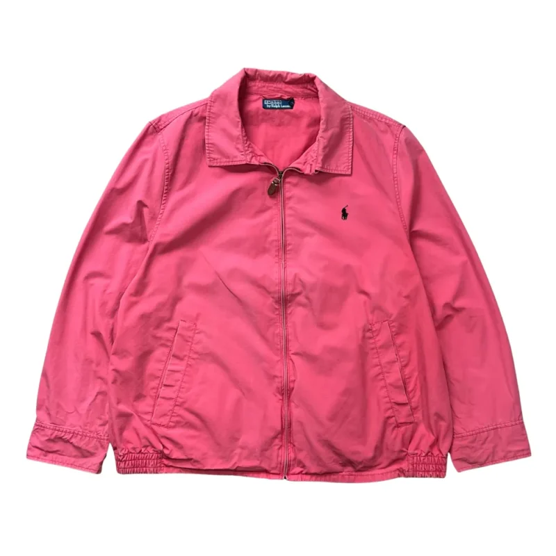Chaqueta harrington Ralph Lauren vintage 90s rosa L - Lacaie Vintage