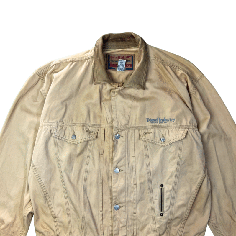 Chaqueta Diesel vintage 90s marrón sun-fade XL - Imagen 2 - Lacaie Vintage