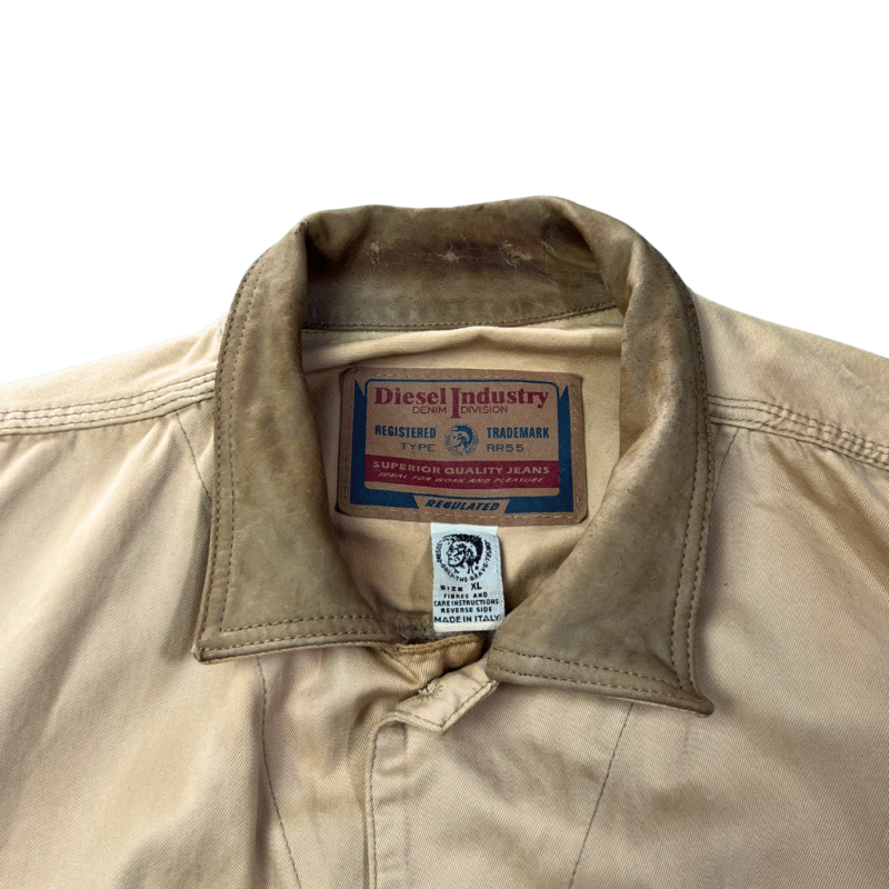 Chaqueta Diesel vintage 90s marrón sun-fade XL - Imagen 3 - Lacaie Vintage