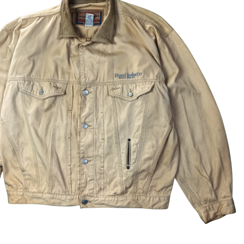 Chaqueta Diesel vintage 90s marrón sun-fade XL - Imagen 4 - Lacaie Vintage