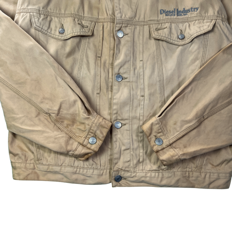 Chaqueta Diesel vintage 90s marrón sun-fade XL - Imagen 5 - Lacaie Vintage