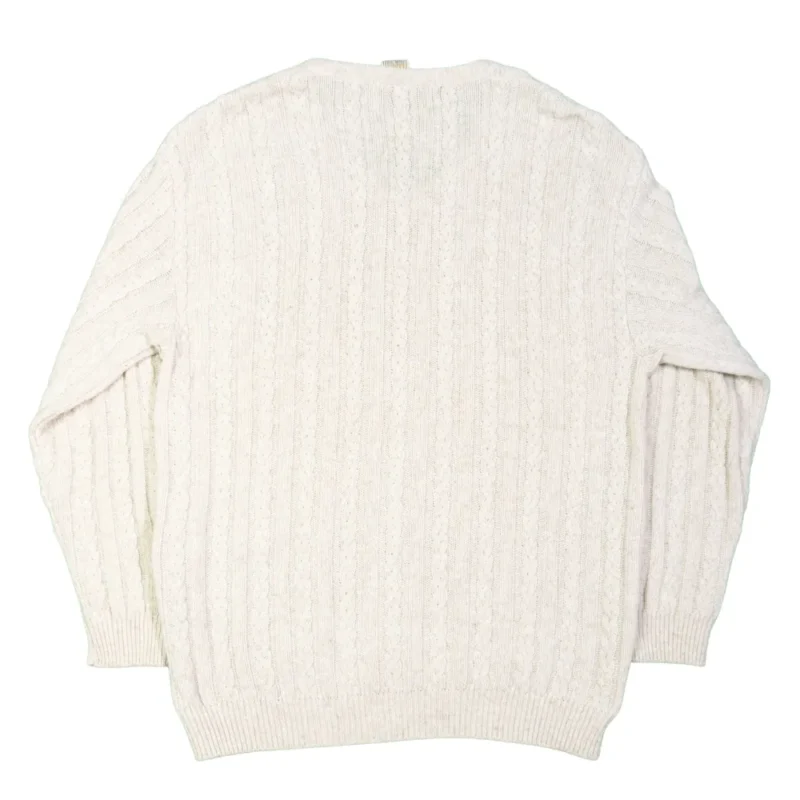Jersey Lemsa vintage 90s beige L - Imagen 3 - Lacaie Vintage