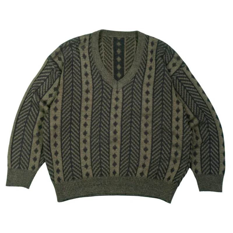 Jersey estampado vintage 90s marrón/negro M - Lacaie Vintage Jersey estampado vintage 90s marrón/negro M - Lacaie Vintage