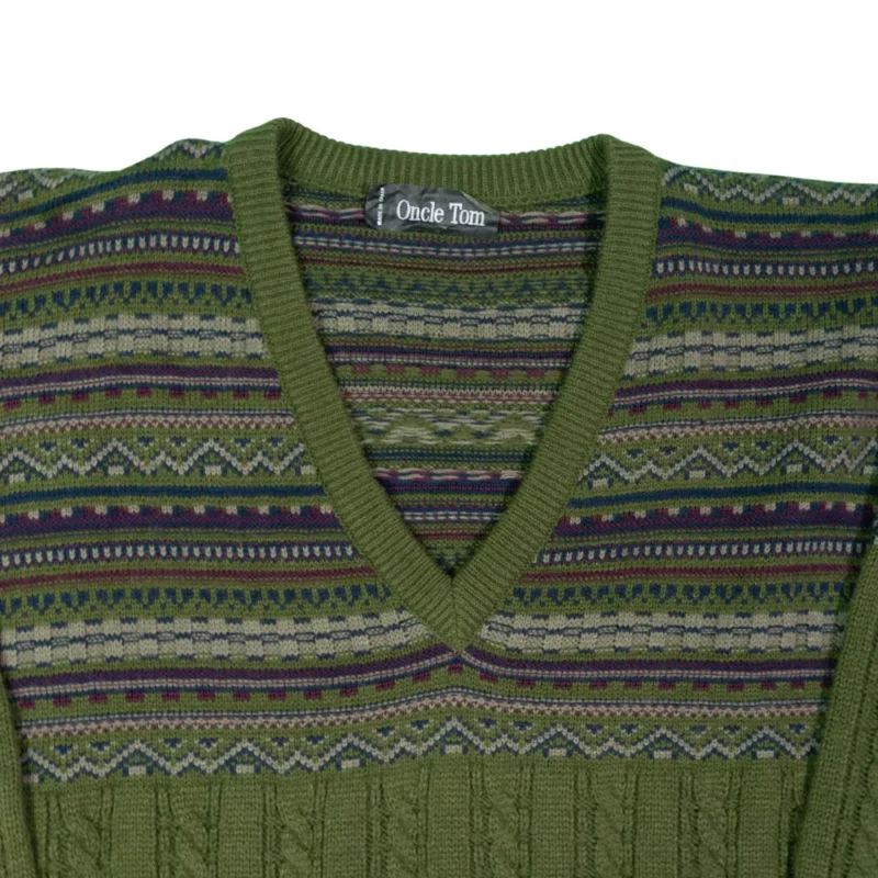 Jersey vintage 90s marrón L - Imagen 2 - Lacaie Vintage