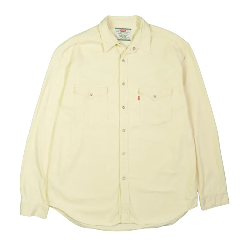 Camisa vaquera Levis vintage 00s beige XL - Lacaie Vintage