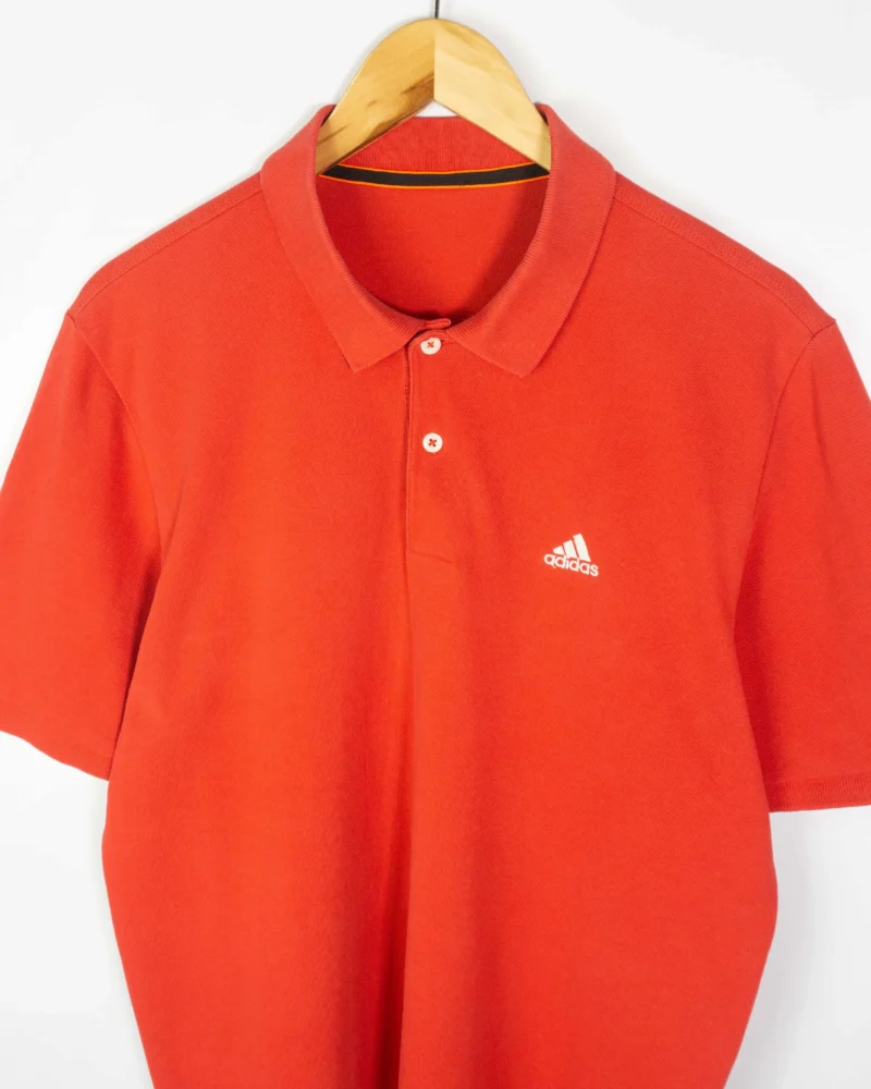 Polo Adidas vintage 00s rojo L - Imagen 2 - Lacaie Vintage