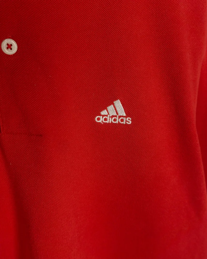Polo Adidas vintage 00s rojo L - Imagen 4 - Lacaie Vintage