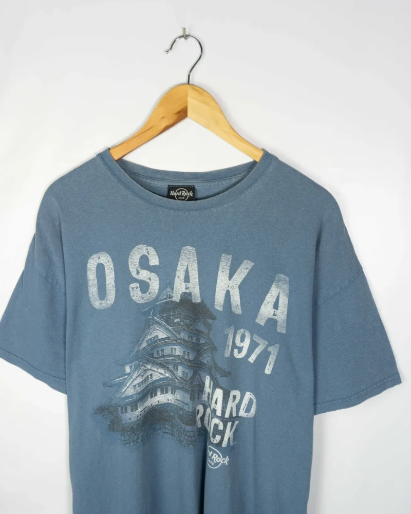 Camiseta Hard Rock Osaka vintage 00s azul XL - Imagen 2 - Lacaie Vintage