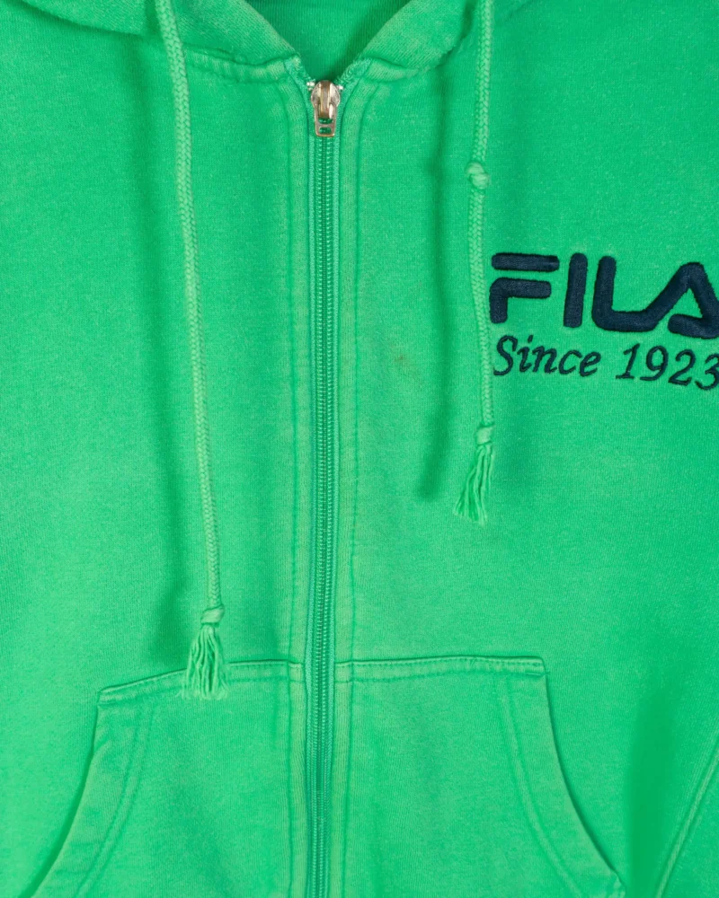 Sudadera mujer Fila vintage 00s verde S - Imagen 3 - Lacaie Vintage