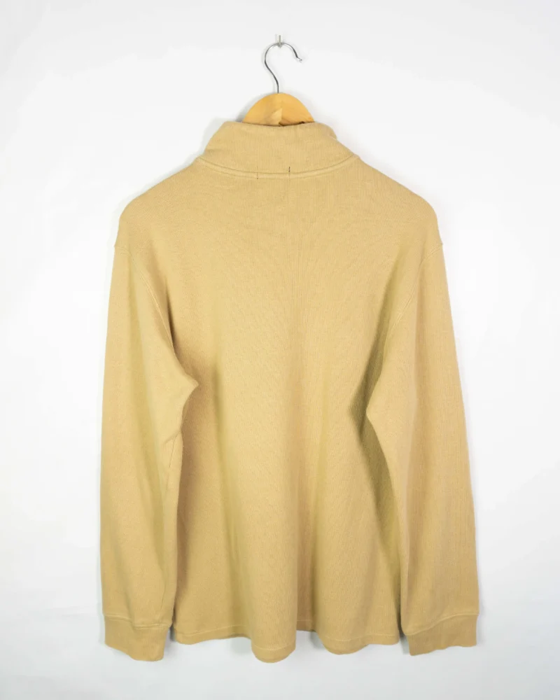 Jersey Ralph Lauren 1/4 zip beige M - Imagen 5 - Lacaie Vintage
