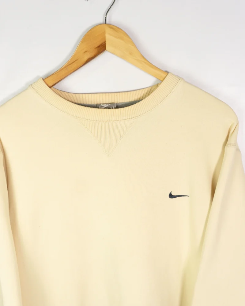 Sudadera Nike vintage 00s beige M - Imagen 2 - Lacaie Vintage