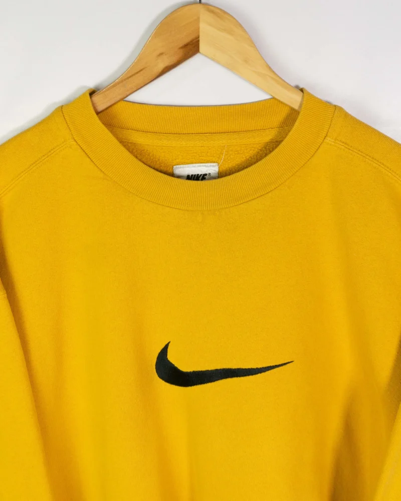 Sudadera Nike vintage 90s amarillo L - Imagen 4 - Lacaie Vintage