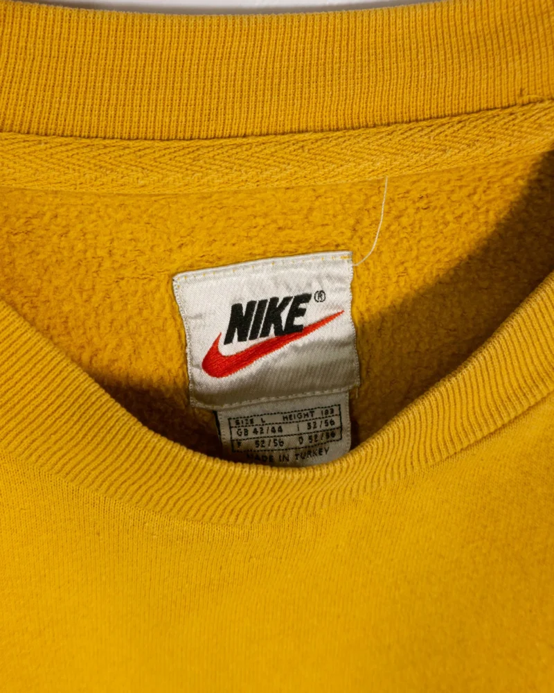 Sudadera Nike vintage 90s amarillo L - Imagen 5 - Lacaie Vintage