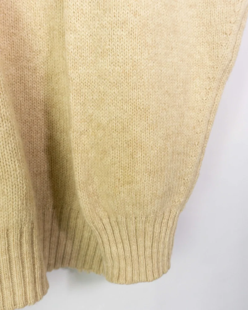 Jersey de lana Burberrys vintage 00s beige L - Imagen 3 - Lacaie Vintage
