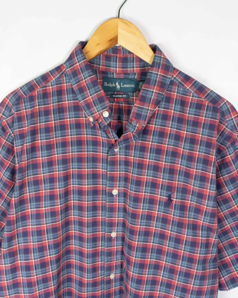 Camisa de cuadros Ralph Lauren vintage 90s L - Imagen 2 - Lacaie Vintage
