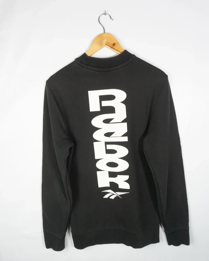 Sudadera Reebok negro S - Imagen 4 - Lacaie Vintage