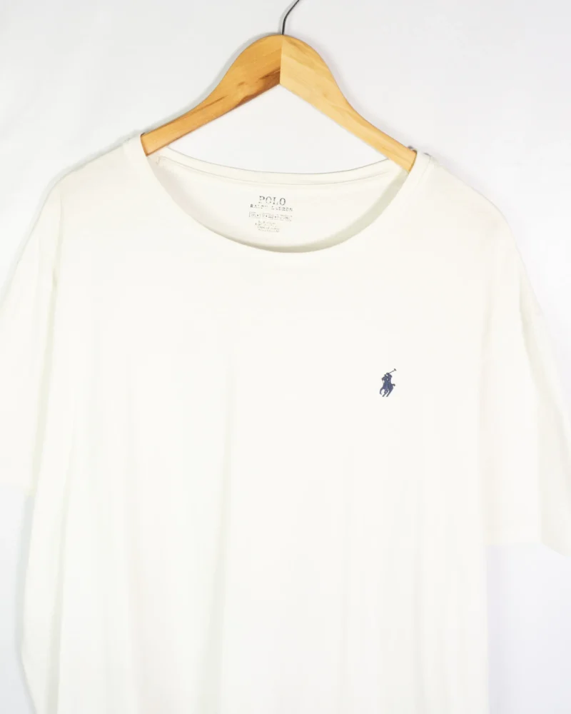 Camiseta Ralph Lauren blanca XXL - Imagen 2 - Lacaie Vintage