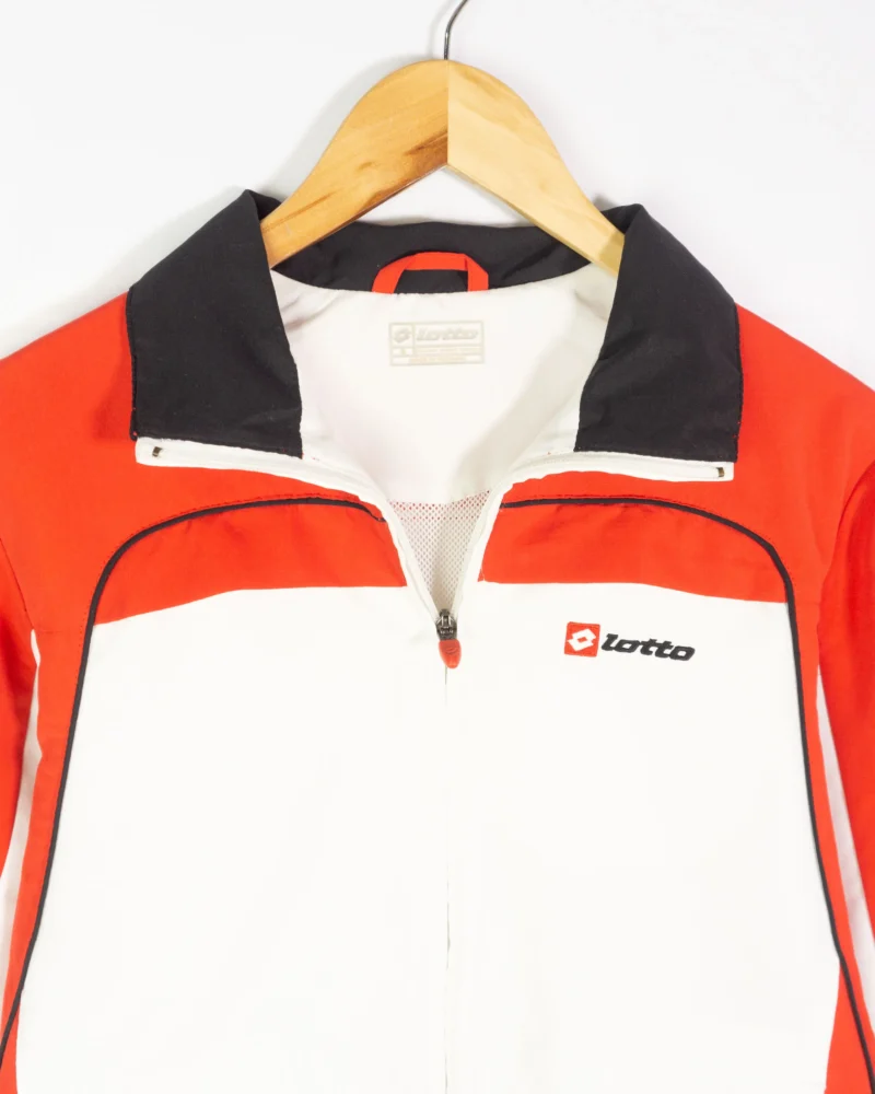 Chaqueta deportiva Lotto vintage 00s rojo/blanco S - Imagen 2 - Lacaie Vintage