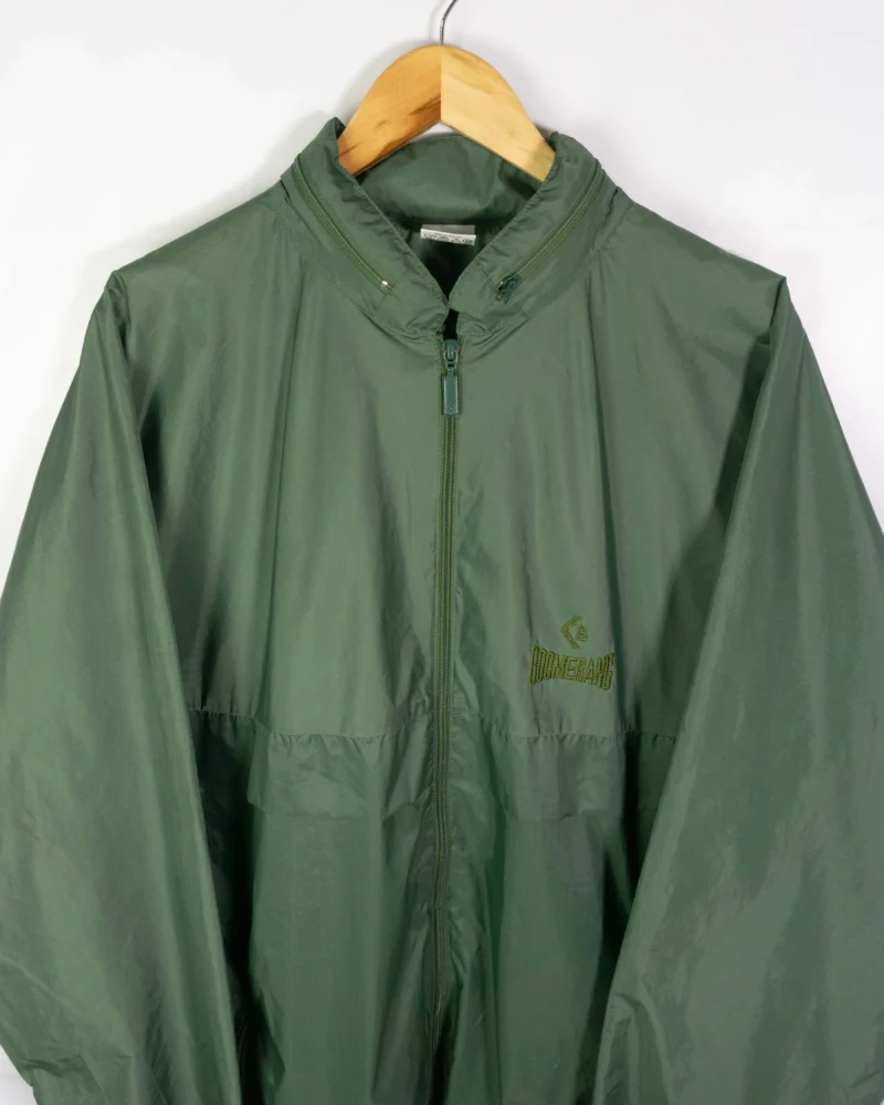 Cortavientos Boomerang vintage 90s verde XXL - Imagen 2 - Lacaie Vintage