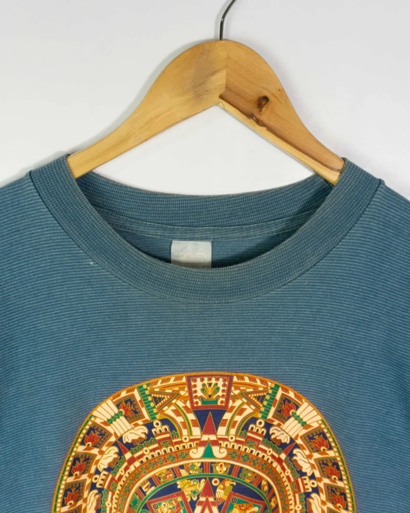 Camiseta México vintage 90s azul L - Imagen 3 - Lacaie Vintage