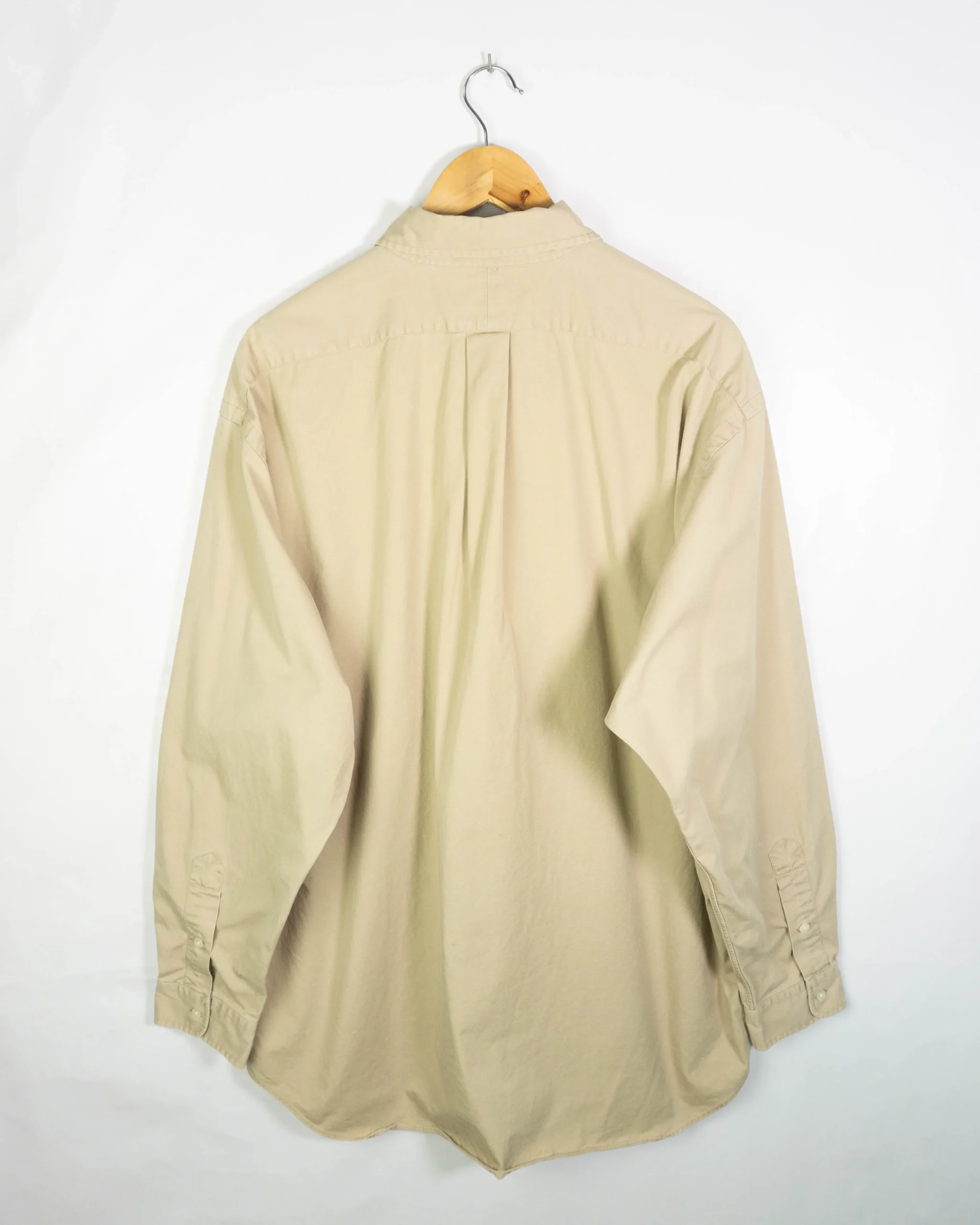 Camisa Ralph Lauren vintage 90s beige XL - Lacaie Vintage Camisa Ralph Lauren vintage 90s beige XL - Imagen 4 - Lacaie Vintage