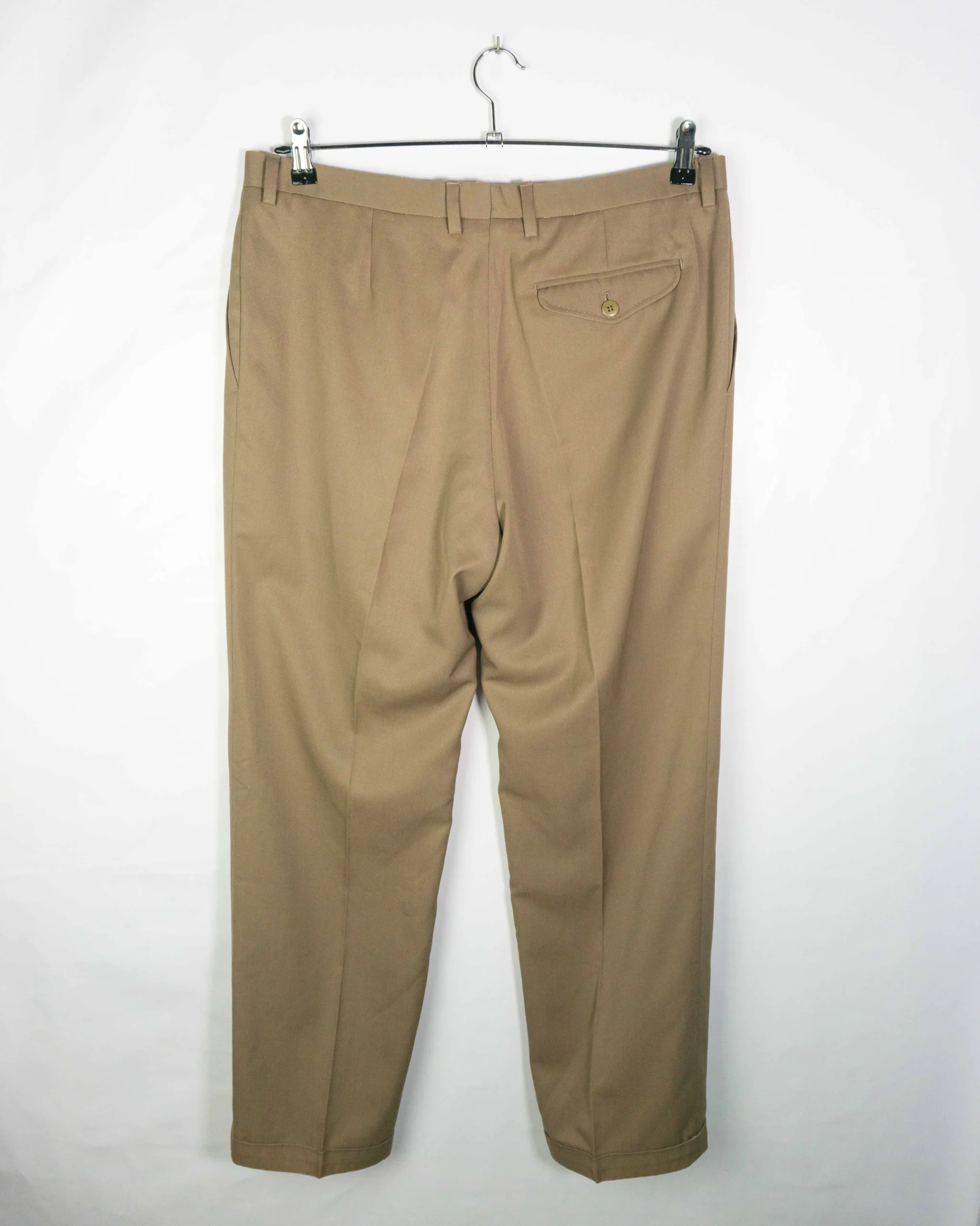 Pantalón de pinza Burberrys vintage 90s marrón 50 - Lacaie Vintage Pantalón de pinza Burberrys vintage 90s marrón 50 - Imagen 3 - Lacaie Vintage