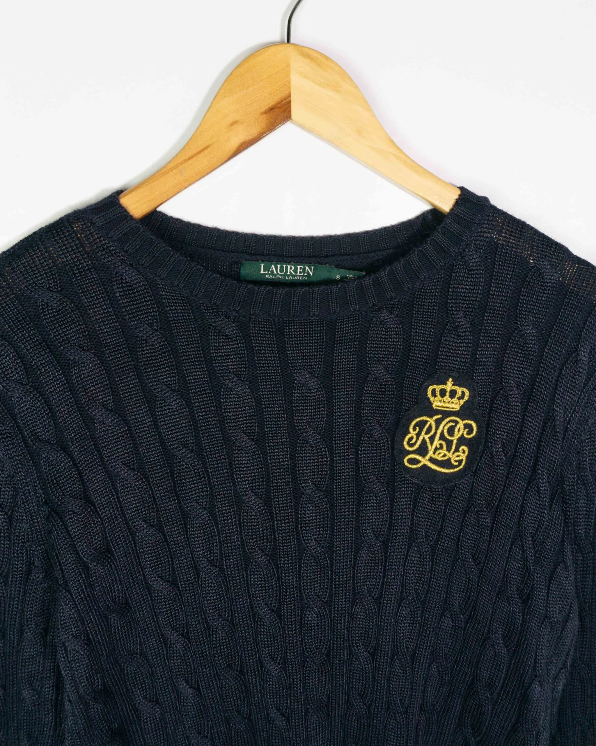 Jersey mujer Ralph Lauren azul marino S - Lacaie Vintage Jersey mujer Ralph Lauren azul marino S - Imagen 2 - Lacaie Vintage