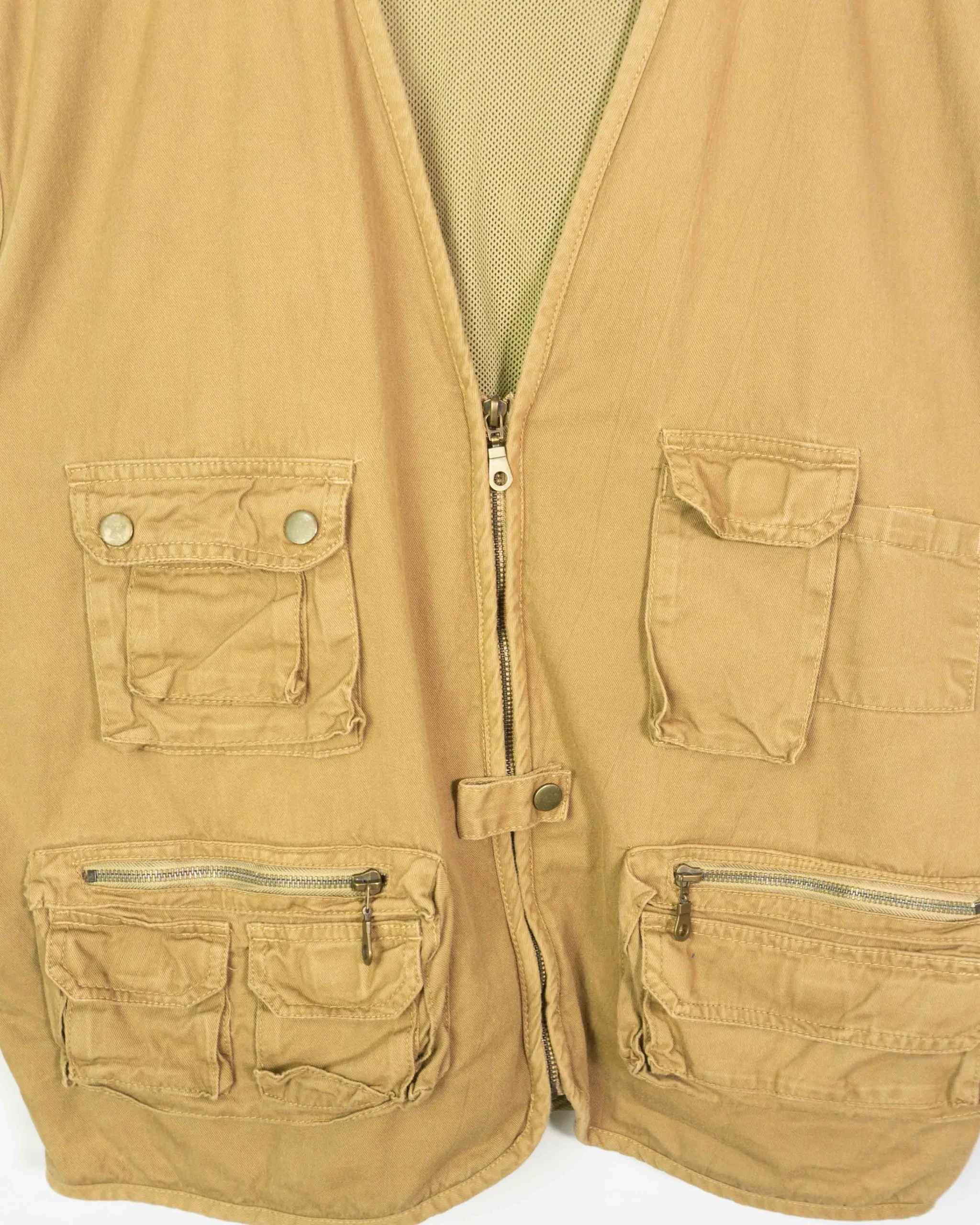 Chaleco vintage 90s marrón 2XL - Lacaie Vintage Chaleco vintage 90s marrón 2XL - Imagen 2 - Lacaie Vintage